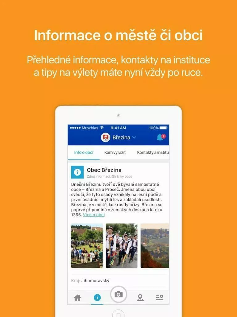 Mobilni Rozhlas aplikace novinky a informace o městě