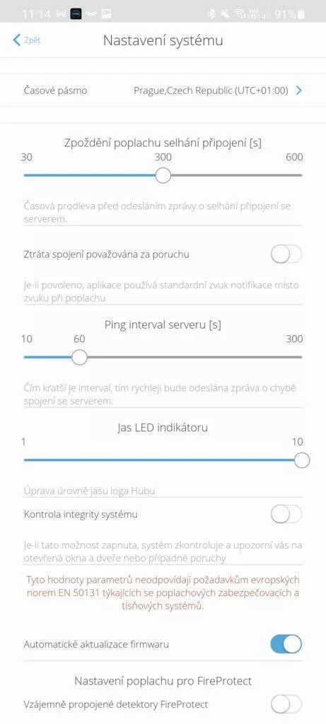 nastavení systému 1