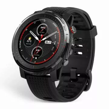 Porovnání Amazfit Stratos 3 a Honor Watch GS Pro Stratos 3 bok