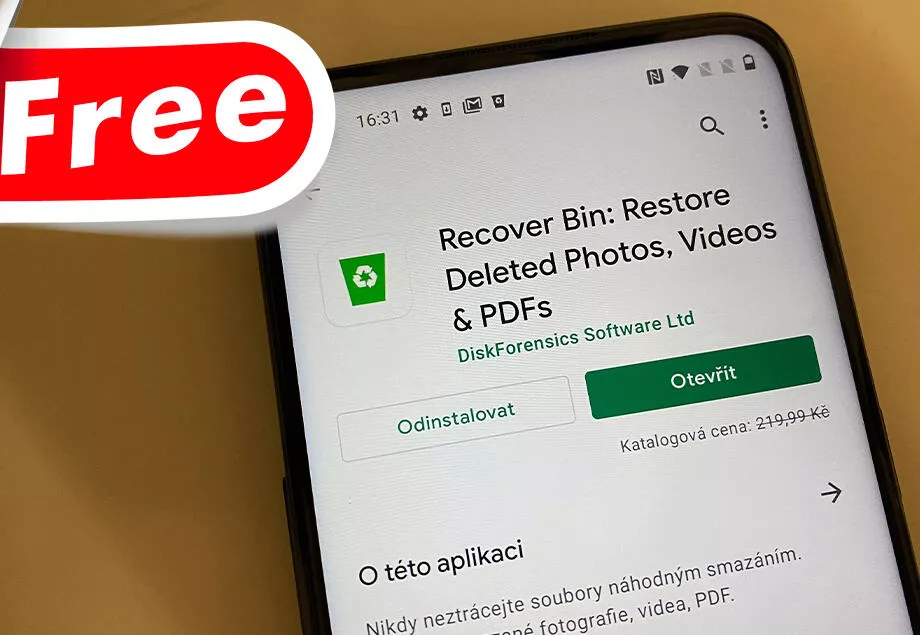 recover bin aplikace zdarma