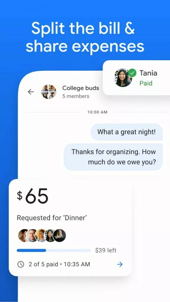 Google Pay nová aplikace - rozdeleni uctu mezi vice uzivatelu