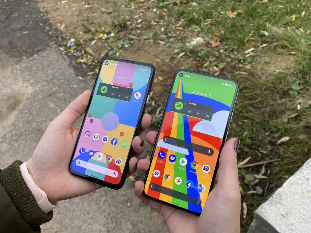 rozdíly v displeji pixel