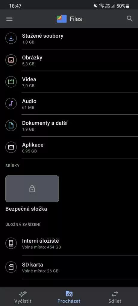 Bezpečná složka Google Files ikona