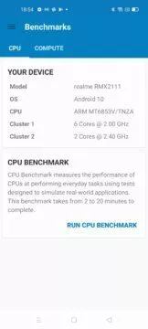 geekbench dimensity 800u