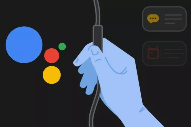 Google Asistent hlasové notifikace drátová sluchátka Google Asistent hlasové notifikace drátová sluchátka