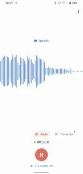 Google Diktafon nahrávání z externích mikrofonů externí mikrofon
