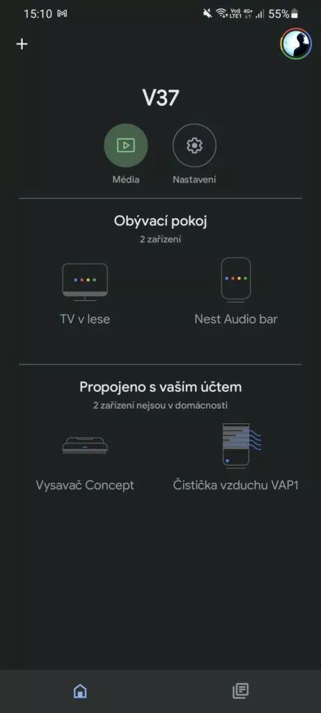 Google Home integrace