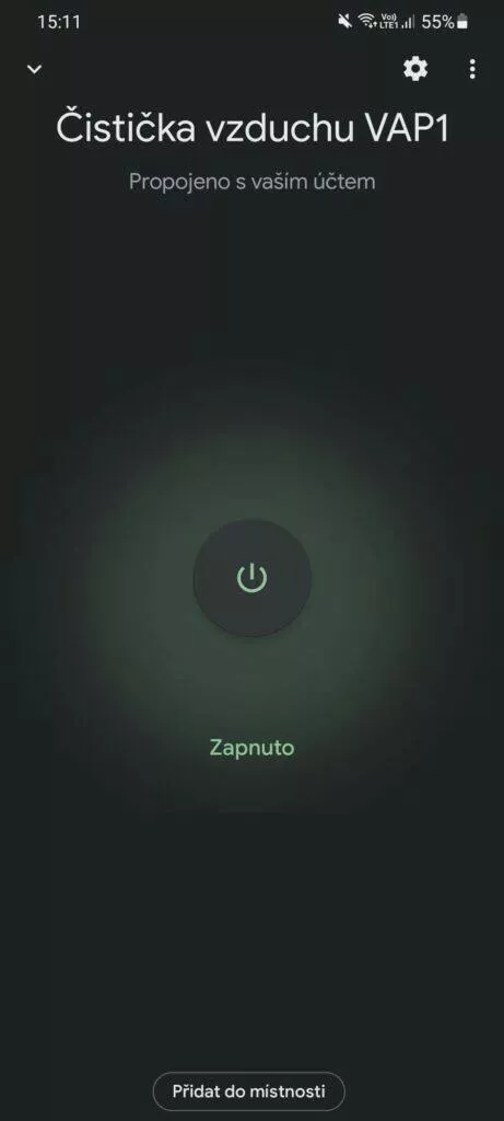 Google Home integrace zapínání