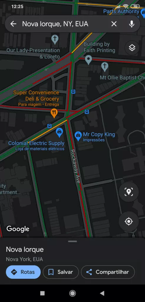 google maps dark mode
