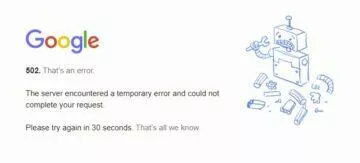 falha do google gmail