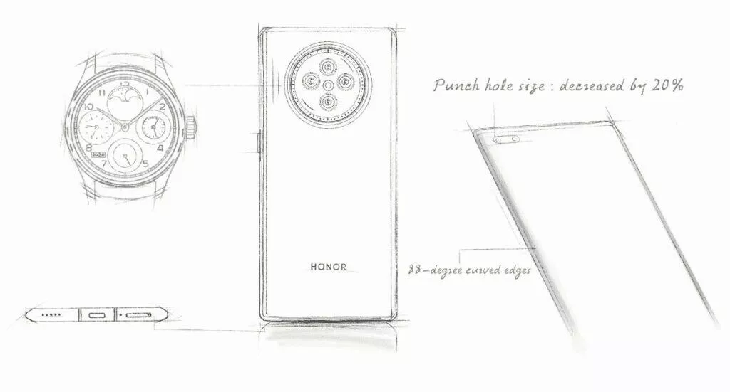 honor v40 design nakres