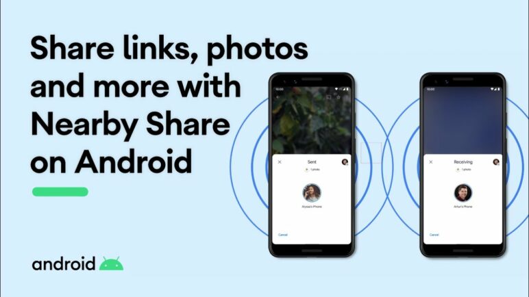Share links, photos and more with Nearby Share on Android