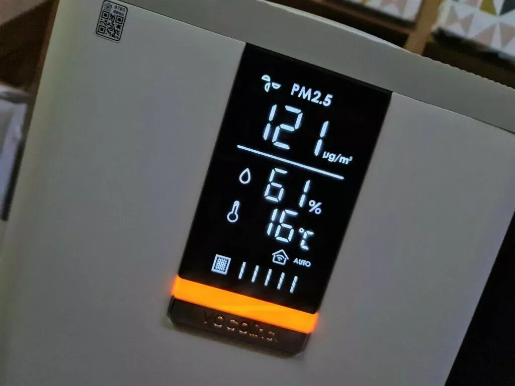 VOCOlinc VAP1 displej RGB LED signalizace oranžová