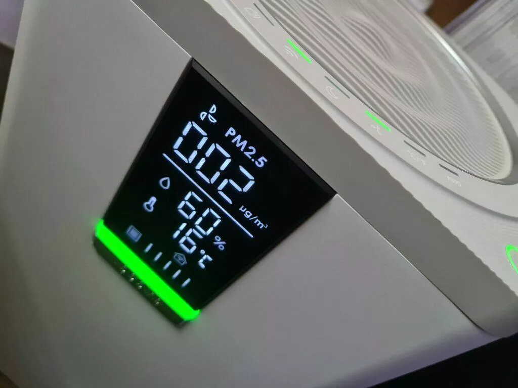 VOCOlinc VAP1 displej RGB LED signalizace zelená