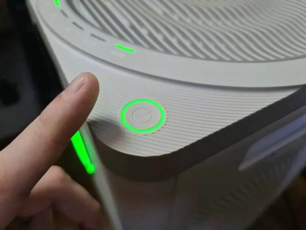 VOCOlinc VAP1 tlačítko on off