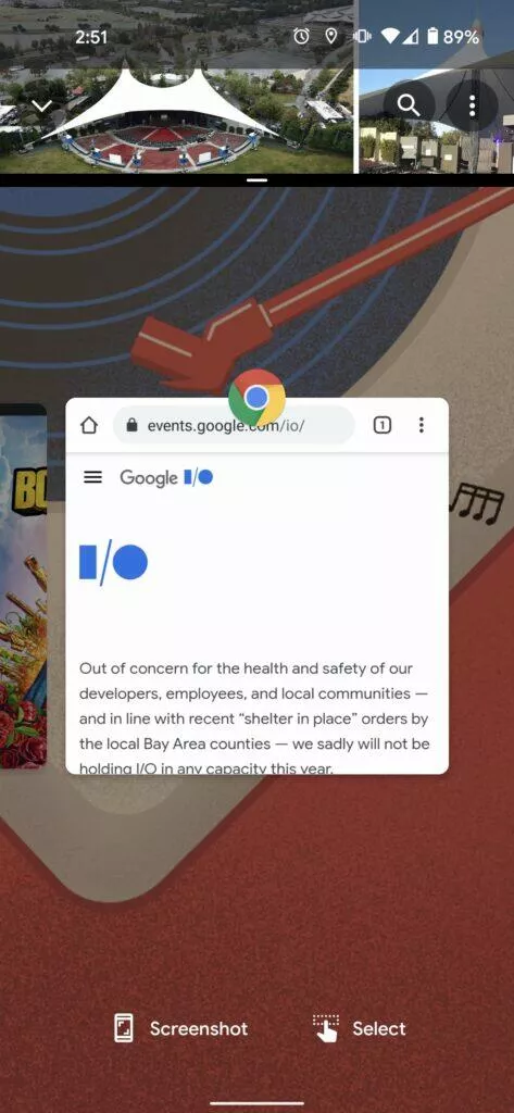 Android 11 rozdělená obrazovka