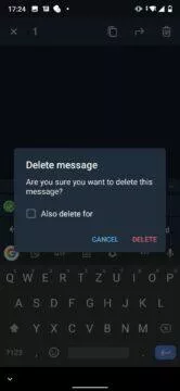 как удалить телеграмм сообщение