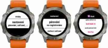 Kuki aplikace hodinky Garmin ukázka Kuki aplikace hodinky Garmin ukázka