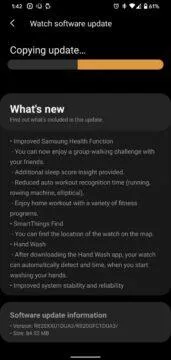 Samsung Galaxy Watch Active 2 dostávají aktualizaci