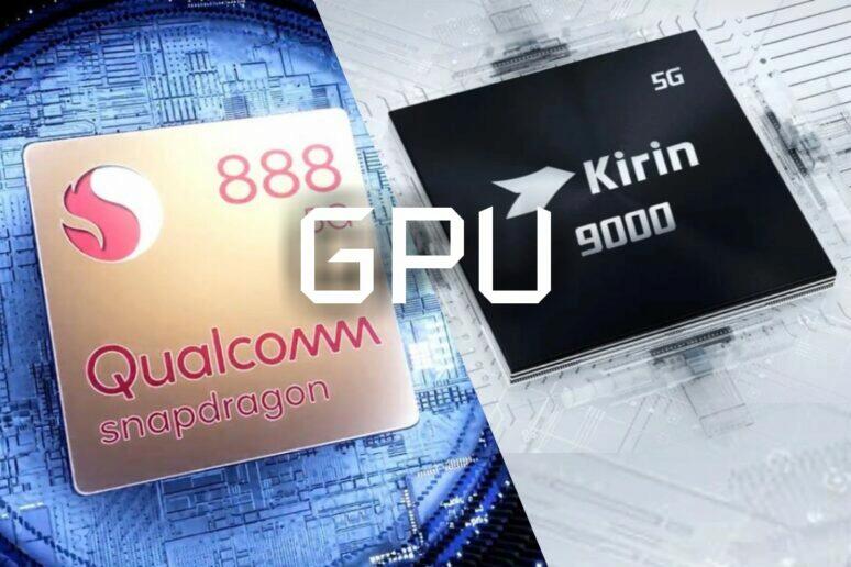 Snapdragon 888 Kirin 9000 GPU porovnání