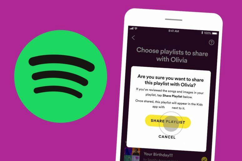 Spotify Kids sdílené playlisty