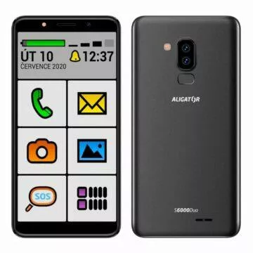 Android telefony pro seniory Aligator S6000 senior