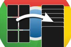 aplikace Google Chrome zobrazení karet
