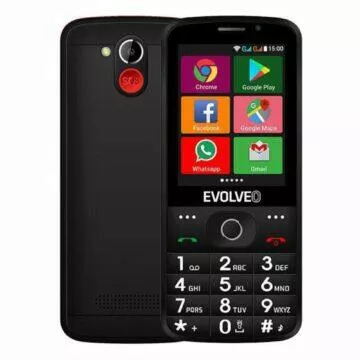 EVOLVEO EasyPhone AD černá záda displej