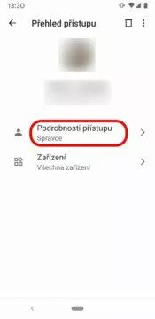 Google Home profil uzivatele