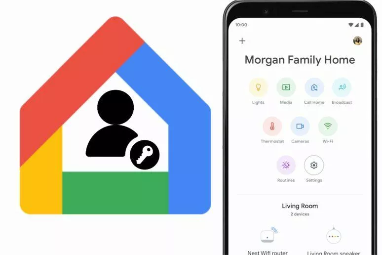 Google Home uživatelské oprávnění