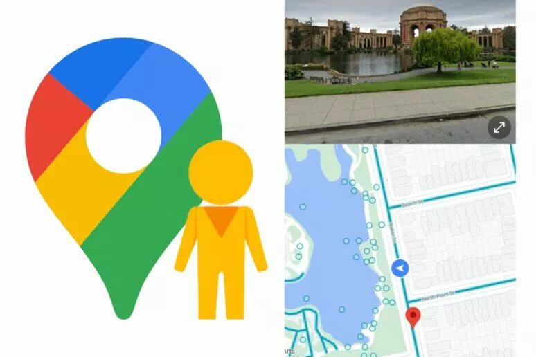 Google Mapy street view rozdělení obrazovky Google Mapy street view rozdělení obrazovky