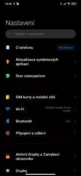 MIUI 12 zpomalený mobil animace nastavení