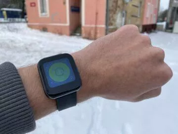 realme watch měření tepu