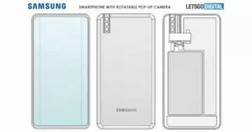 Samsung patent výsuvný otočný selfie foťák 1