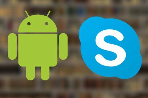 Skype Android aplikace rozmazané pozadí