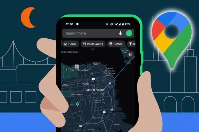 tmavý režim Google Mapy oficiálně tmavý režim Google Mapy oficiálně
