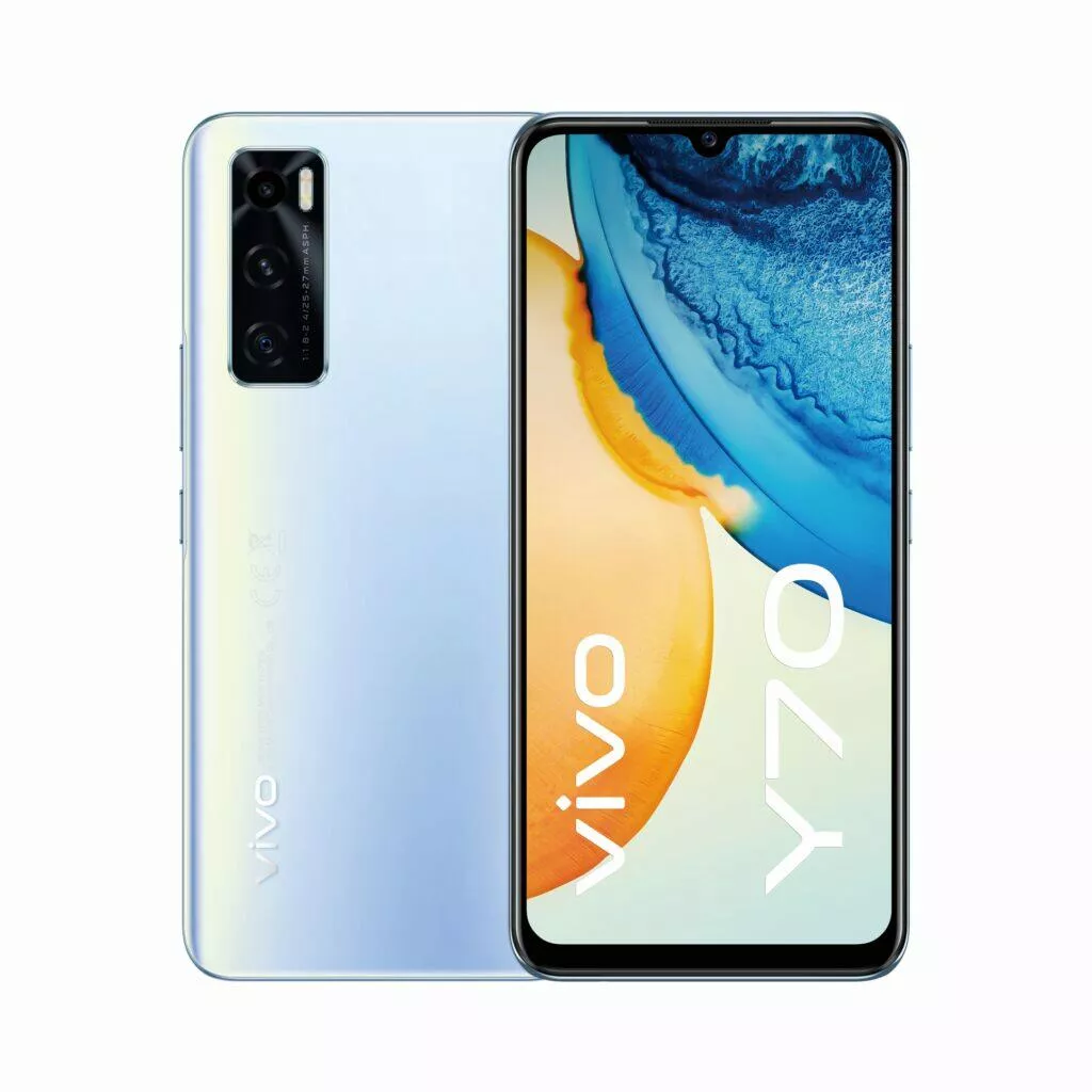 Vivo ČR Y70 modrá displej záda
