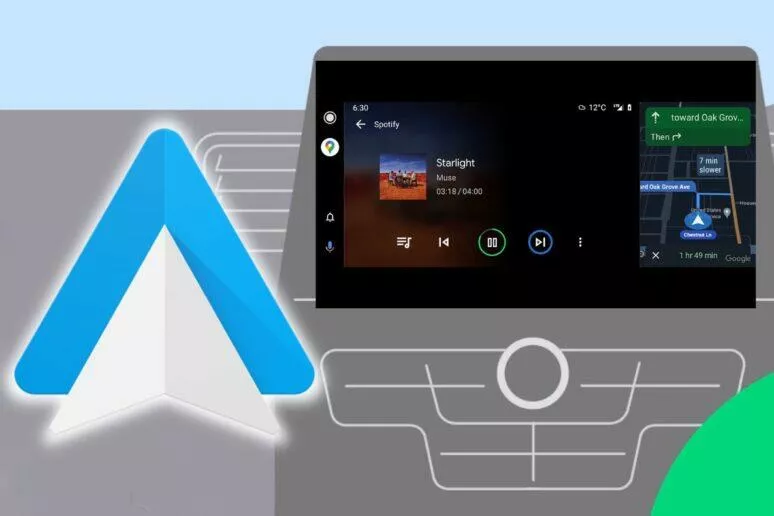 Android Auto Rozdělení obrazovky