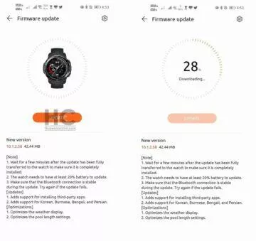 Honor Watch GS Pro Instalace aplikací třetích stran changelog