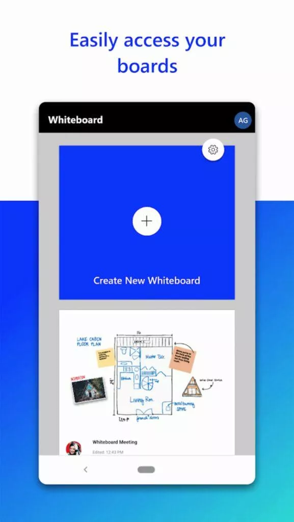 Microsoft Whiteboard Android Obchod Play hlavní stránka