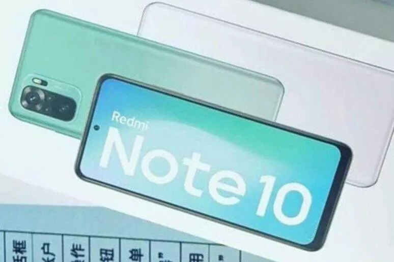 Redmi Note 10 parametry únik Redmi Note 10 parametry únik