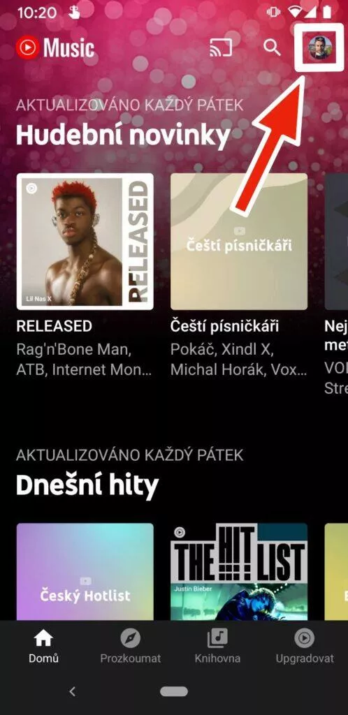 youtube music home