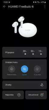 aplikace AI Life Huawei FreeBuds 4i