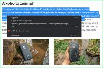 Chrome kopírovat odkaz na zvýraznění ukázka