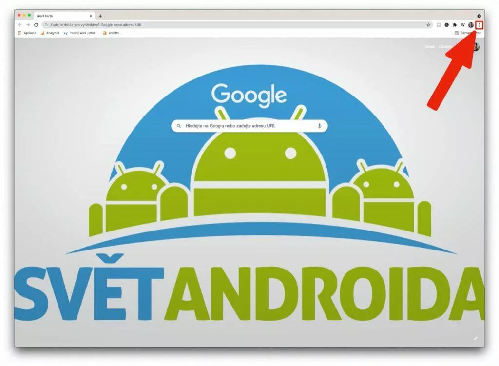 chrome menu