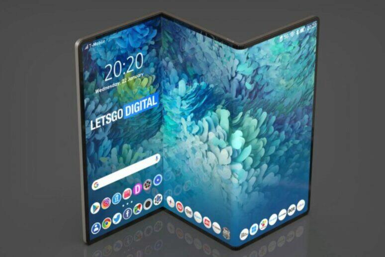 dvojitě ohebný Samsung tablet