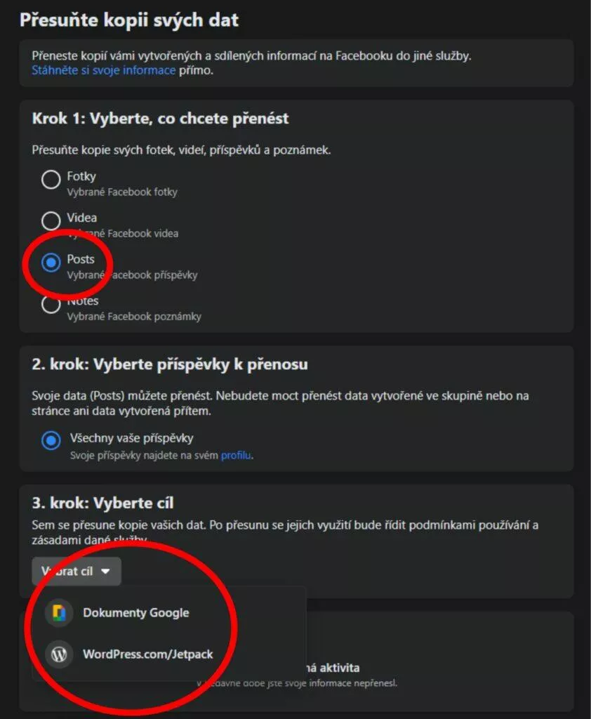 příspěvky
