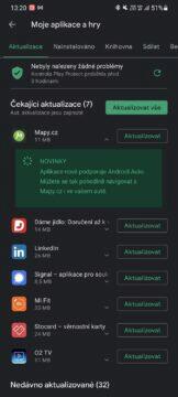 Mapy.cz Android Auto notifikace