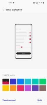 OnePlus 9 pro systémové téma