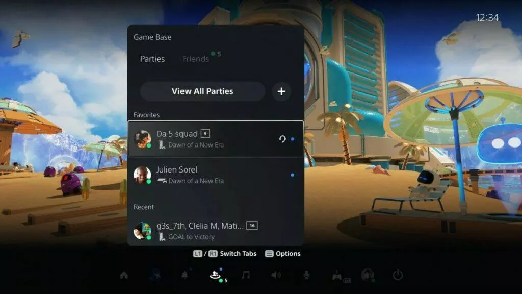 playstation 5 aktualizace iOS Android